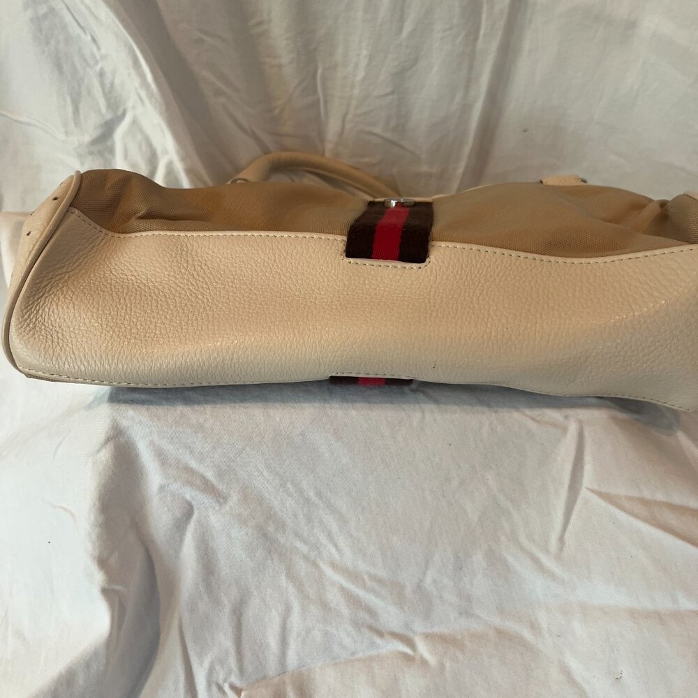 Cole Haan -- Courtney Collection -- Vintage -- Leather and Nylon -- Shoulder Bag - Picture 10 of 16